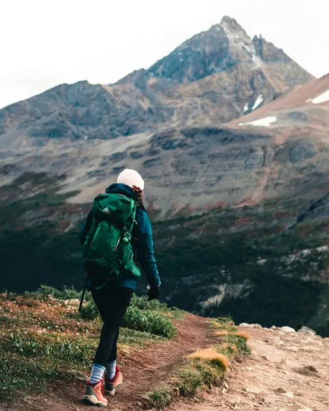 Hiker in the mountains